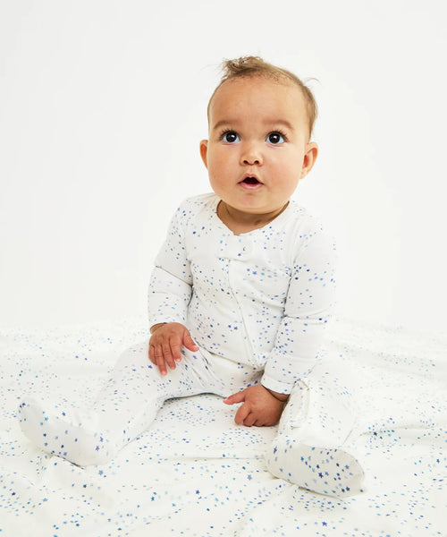 Oso & Me Marley Zip Pajama ~ Blue Star