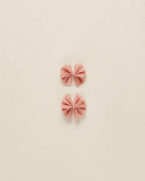 Noralee Flutter Tulle Clips ~ Lipstick