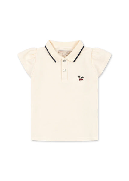 Konges Florita Polo Shirt ~ Antique White