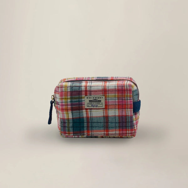 Moismont ~ Small Pouch N°42 Secret Checks Pop Pink