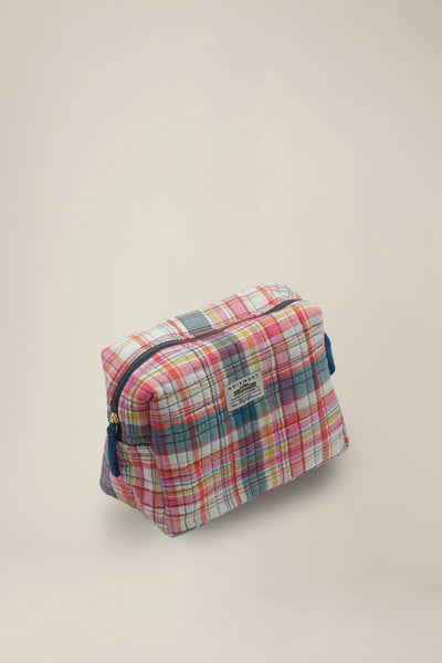 Moismont ~ Large Pouch N°43 Secret Checks Pop Pink