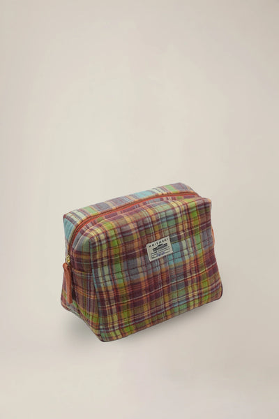 Moismont ~ Large Pouch N°43 Secret Checks Mineral