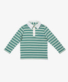 Oso & Me Parker Polo ~ Pine Twin Stripe