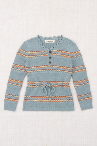 Misha & Puff Polina Top ~ Overcast Beaded Stripe