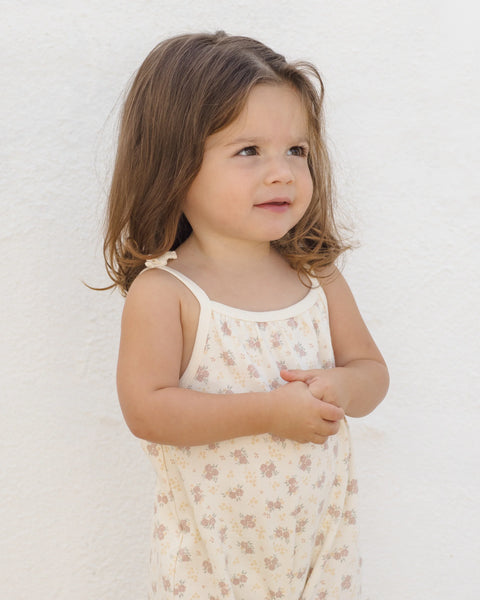 Quincy Mae Smocked Jumpsuit Flower Field