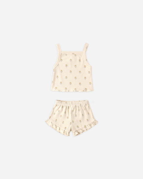 Quincy Mae Evie Tank + Shortie Set ~ Buttercup