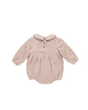 Quincy Mae Peter Pan Romper ~ Blush