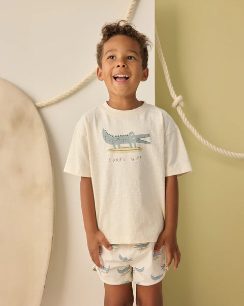 Rylee & Cru Relaxed Tee Alligator
