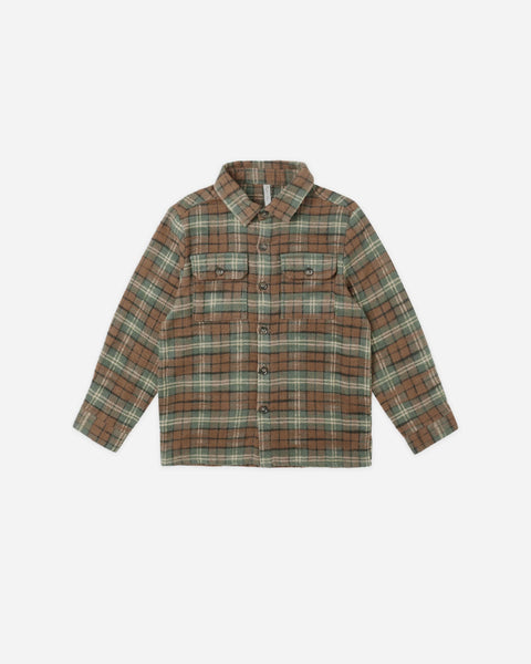 Rylee + Cru Pocketed Flannel ~ Holiday Pla