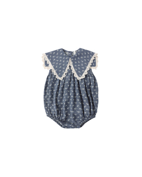 Rylee & Cru Porter Romper Ditsy ~ Marine