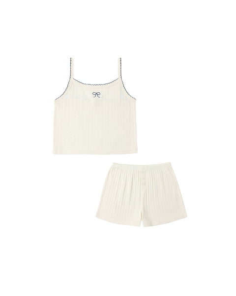 Rylee & Cru Pointelle Lounge Set ~ Ivory