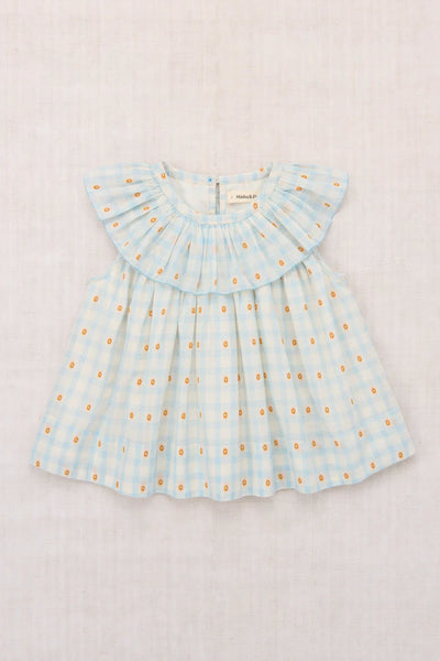 Misha & Puff Tallulah Top ~ Bright Sky Blossom Plaid