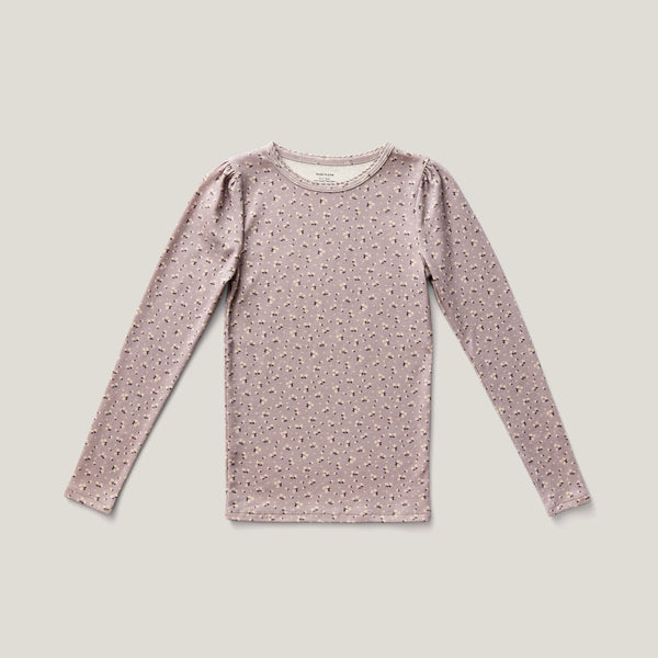 Soor Ploom Pouf Tee~ Calico Print, Pigeon
