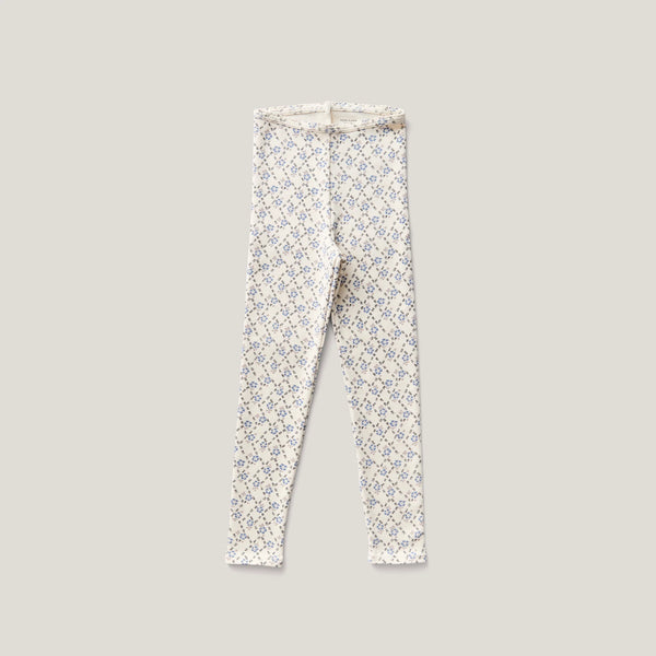 Soor Ploom Stretch Legging ~ Trellis Print, Powder