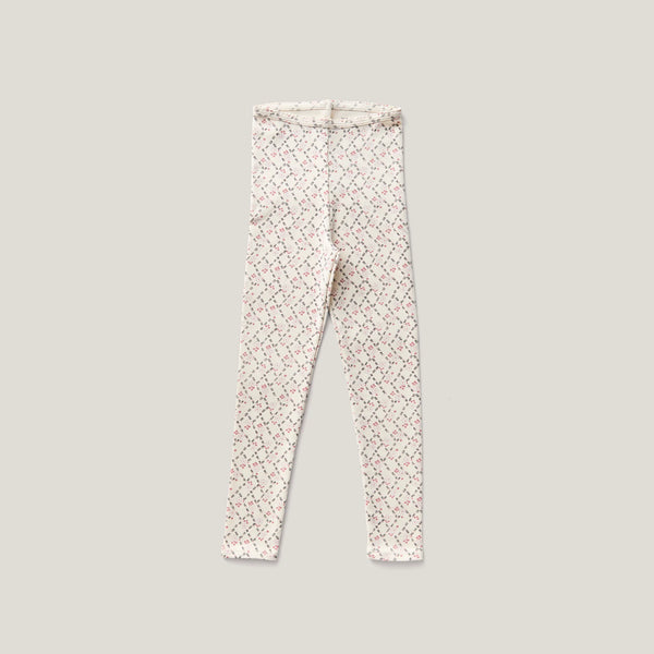 Soor Ploom Stretch Legging ~ Trellis Print, Ladybird