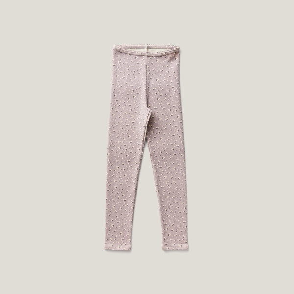 Soor Ploom Stretch Legging ~ Calico Print, Pigeon