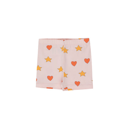 Tiny Cottons Hearts Stars Short ~ Pastel Pink