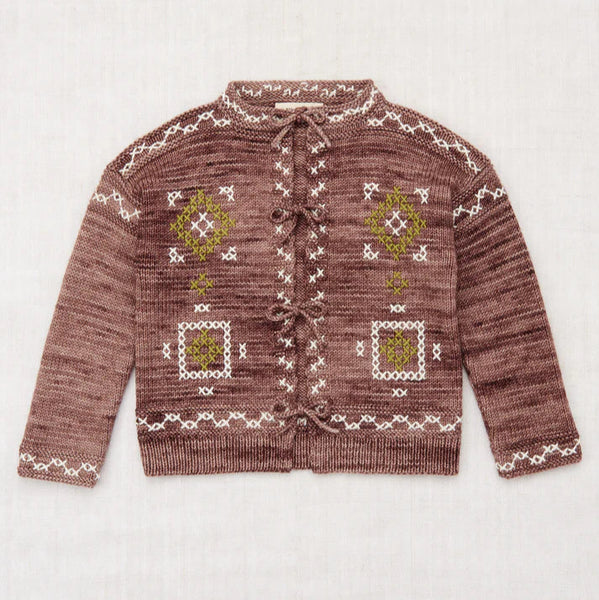 Misha & Puff Cross Stitch Bjorn Cardigan ~ Affogato
