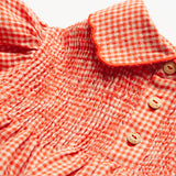 Nellie Quats Marco Polo Dress ~ Strawberry & Oak Mini Check Linen