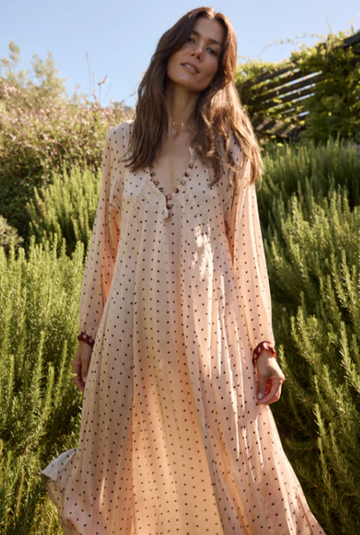 Natalie Martin Fiore Maxi - Polka Dot Crema