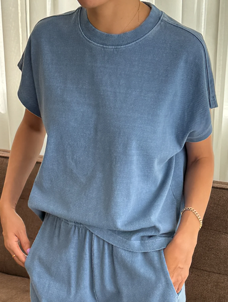 Le Bon Shoppe Jeanne Tee - Cornflower