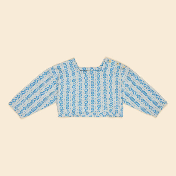 Apolina Tara Jersey Pullover - Nordic Floral Jacquard