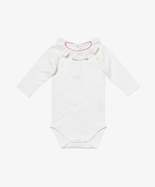 Oso & Me Baby Tink Ruffle Onesie ~ Rose Piping