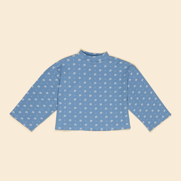 Apolina Valerie Jersey Sweater - Mountain Calico Blue