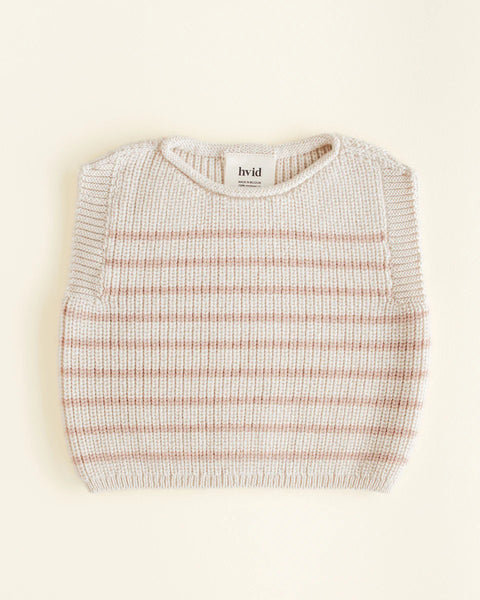 Hvid Vest Harvey Baby ~ Cream/Apricot