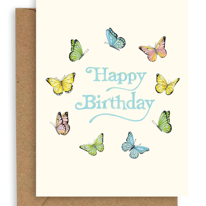 Adelfi - Butterflies Birthday Card