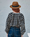 Emile et Ida Women Black Check Blouse ~ Soho