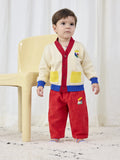 Bobo Choses Choo Choo Color Block Cardigan