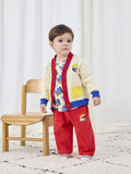 Bobo Choses Choo Choo Color Block Cardigan