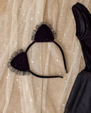 Noralee Cat Headband ~ Black