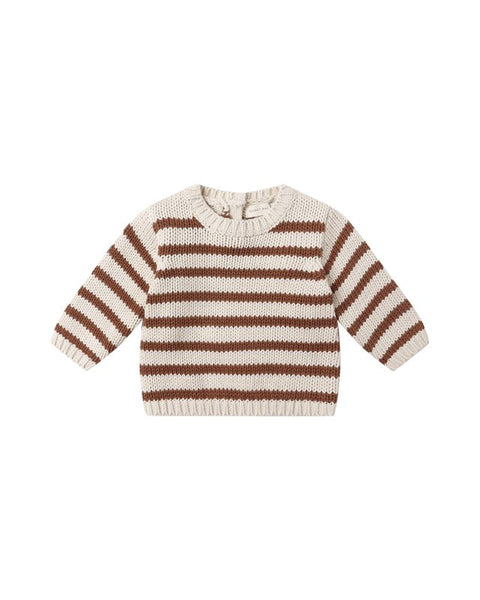 Quincy Mae Rex Sweater ~ Cedar Stripe