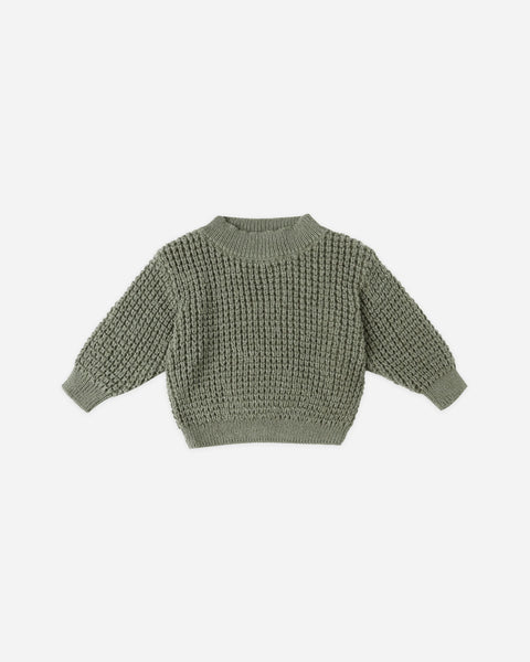 Quincy Mae Chunky Knit Sweater ~ Forest