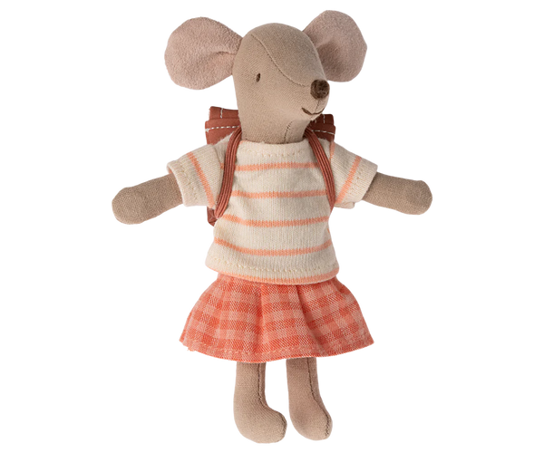 Maileg Big Sister Tricycle mouse ~ Coral