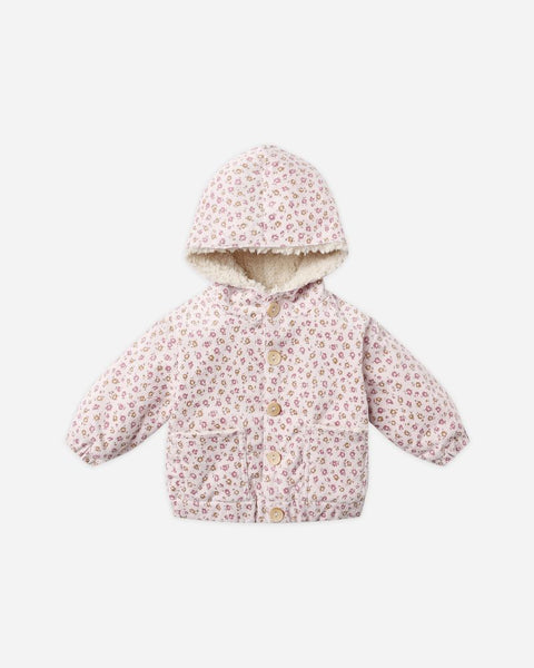 Quincy Mae Corduroy Hooded Jacket ~ Wildflowers