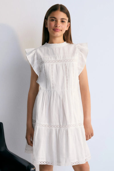 New Society Corfu Dress White ~ White