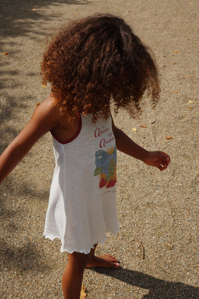 Konges Era Strap Dress OCS ~ Off White/Amarena