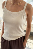 Le Bon Shoppe Pointelle Eve Cami ~ Naturel