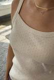 Le Bon Shoppe Pointelle Eve Cami ~ Naturel