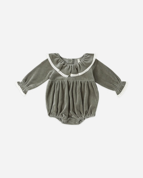 Quincy Mae Wendy Romper ~ Forest