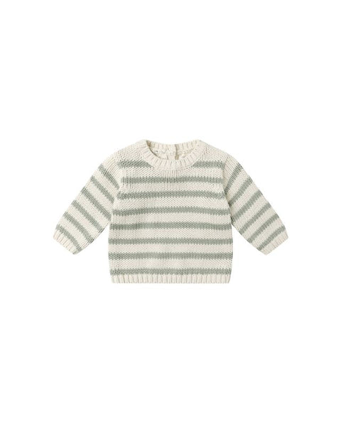 Quincy Mae Rex Sweater ~ Fern Stripe
