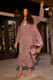 Natalie Martin Fiore Maxi Dress ~ Spanish Tile Combo