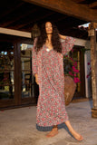 Natalie Martin Fiore Maxi Dress ~ Spanish Tile Combo
