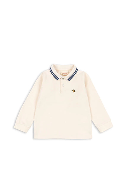 Konges Florian LS Polo ~ Antique White