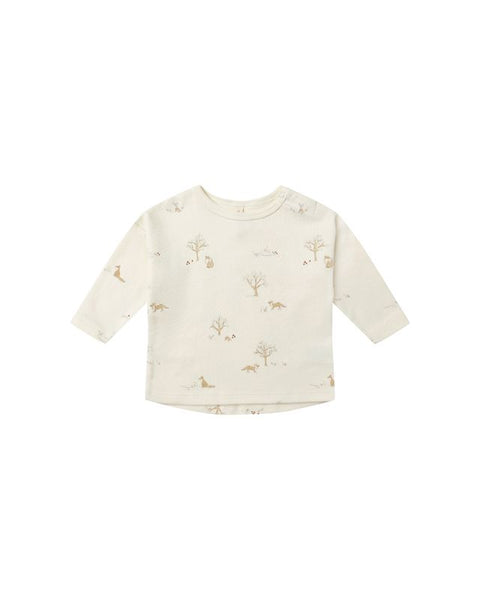 Quincy Mae Long Sleeve Tee & Pant Set ~ Fox Land