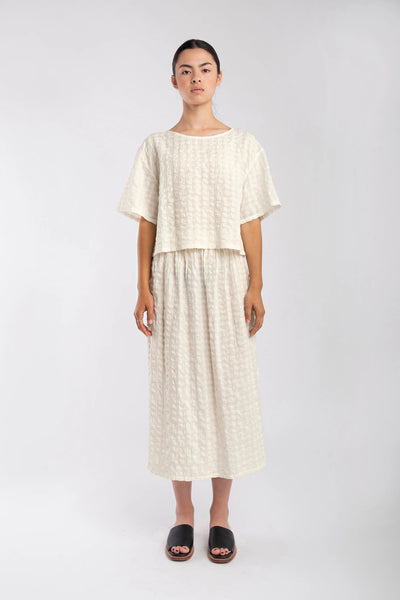 Micaela Greg Cream Georgia Skirt