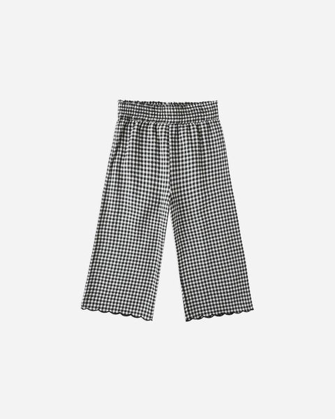 Rylee + Cru Wide Leg Pant ~ Black Gingham